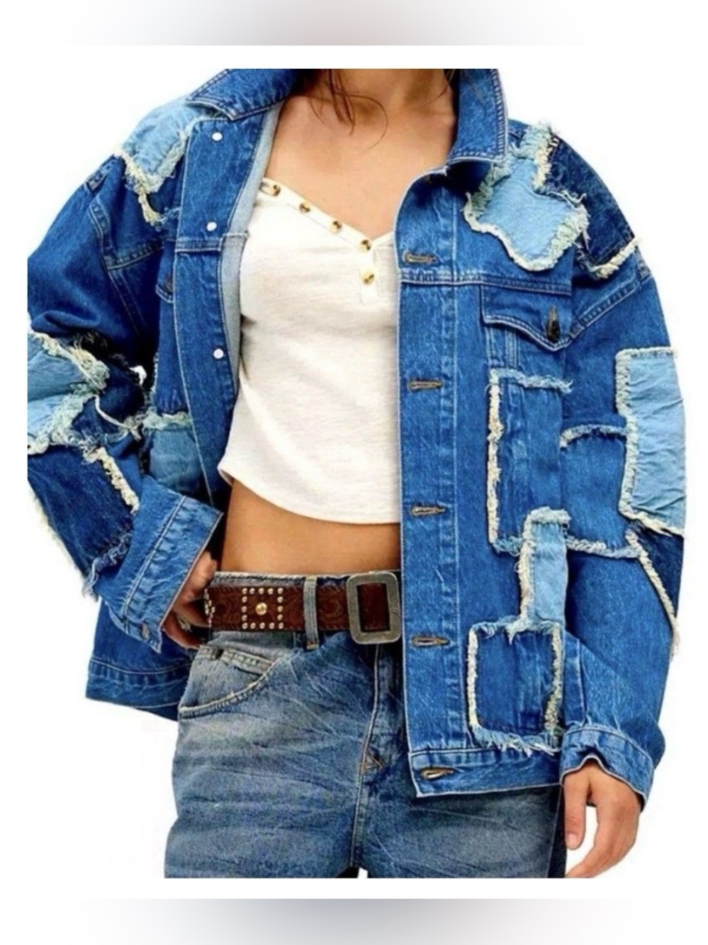 BDG patchwork denim jacket XL